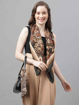 Brown Paisley Scarf & Scarf Bag Set - TOSSIDO