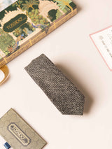 Brown Solid Wool Necktie - TOSSIDO