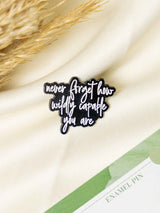 Capability Typography Enamel Pin - TOSSIDO