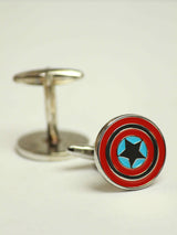 Captain America Shield Cufflinks & Tie clip Set - TOSSIDO