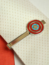Captain America Shield Cufflinks & Tie clip Set - TOSSIDO