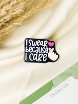 Caring Typography Enamel Pin - TOSSIDO