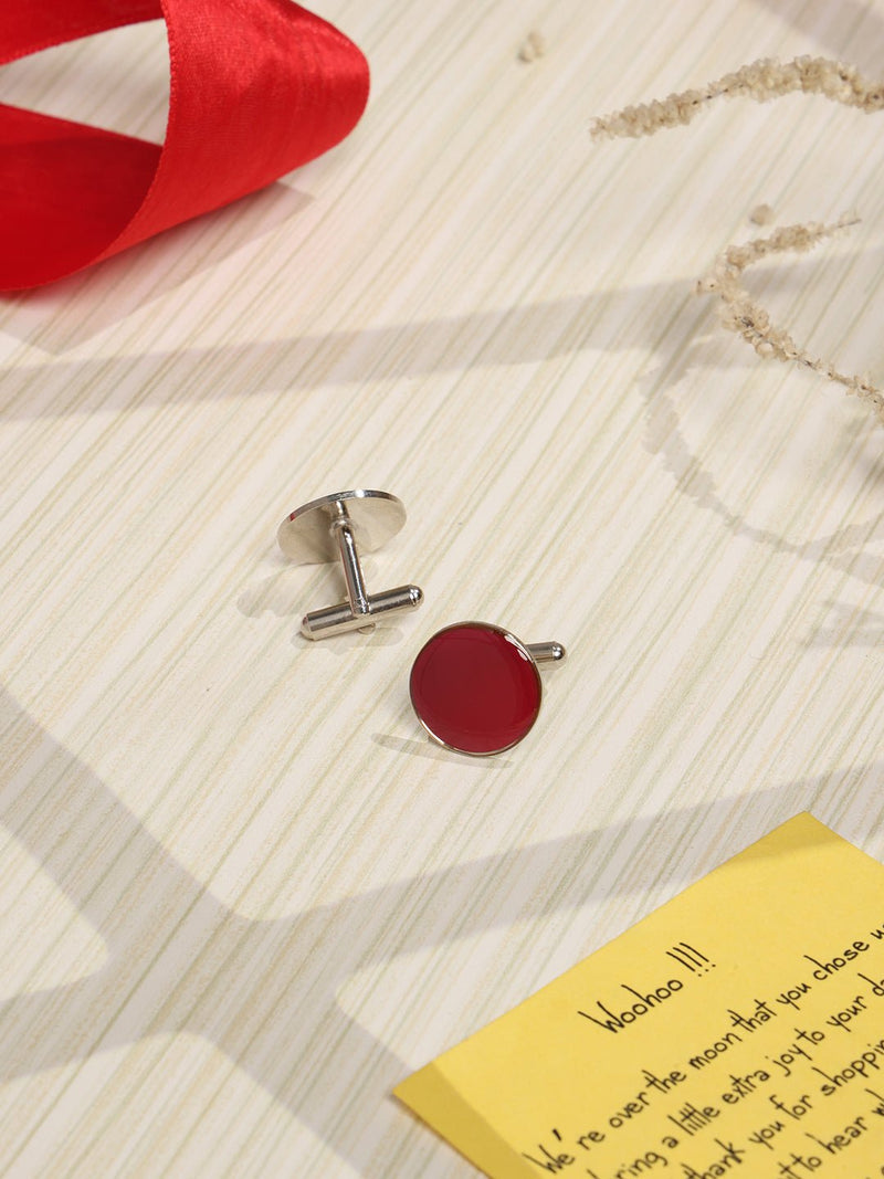 Carnate Solid Cufflink - TOSSIDO