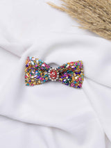 Carnival Gemstone Bowtie Brooch - TOSSIDO