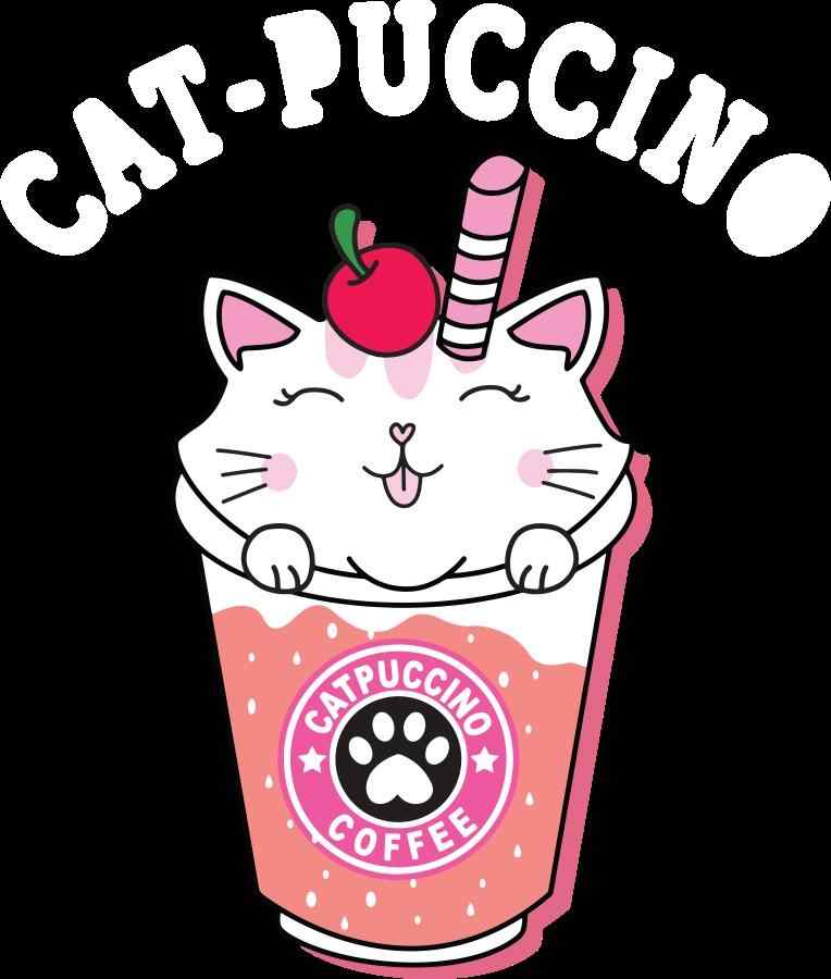 Cat-Puccino Kids Tshirts
