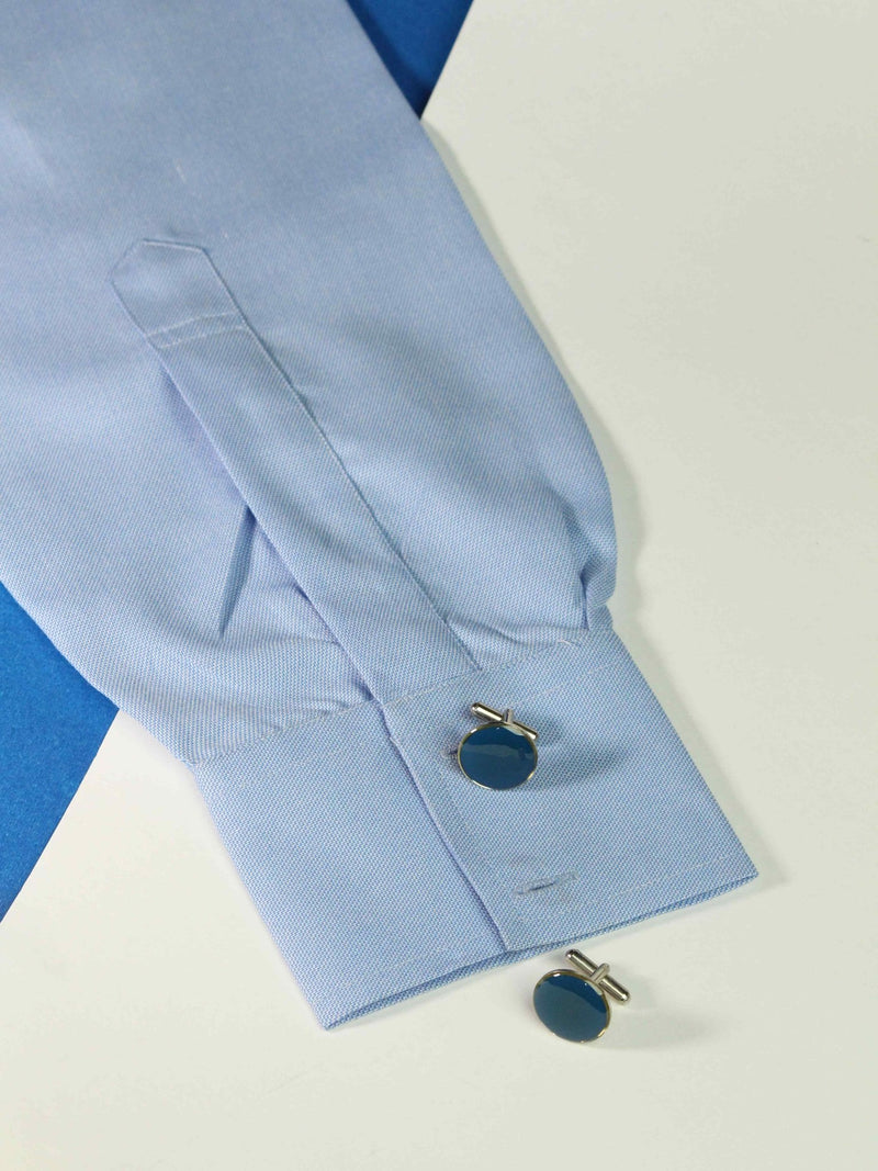 Cerulean Solid Cufflink - TOSSIDO