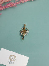 Champagne Crystal Tutu Ballerina Brooch - TOSSIDO