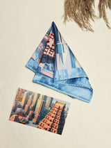 Chennai Duality of City Printed Pocket Square - TOSSIDO