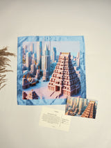 Chennai Duality of City Printed Pocket Square - TOSSIDO