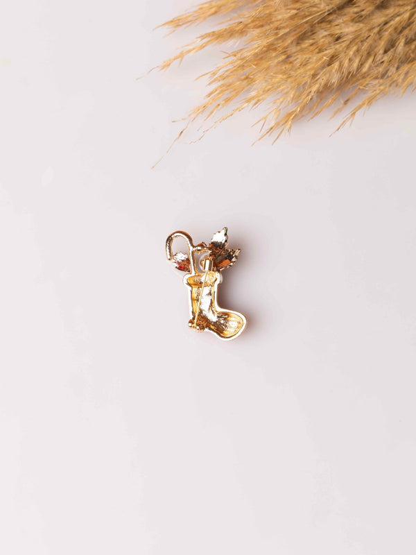 Christmas Stocking Brooch - TOSSIDO