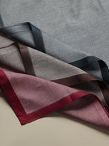Classic Contrast Border Cotton Handkerchief Set - TOSSIDO