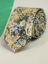 Classic Floral Skinny Necktie - TOSSIDO