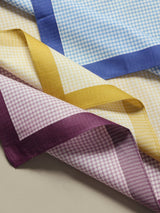 Classic Micro Gingham Check Cotton Handkerchief Set - TOSSIDO