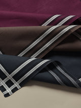 Classic Multi Tone Check Cotton Handkerchief Set - TOSSIDO