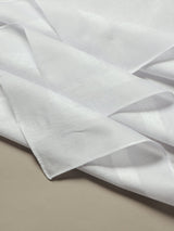 Classic White Jacquard Stripe Cotton Handkerchief Set - TOSSIDO