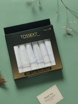 Classic White Value Cotton Handkerchief Set - TOSSIDO