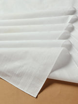 Clean Finish White Cotton Handkerchief Set - TOSSIDO