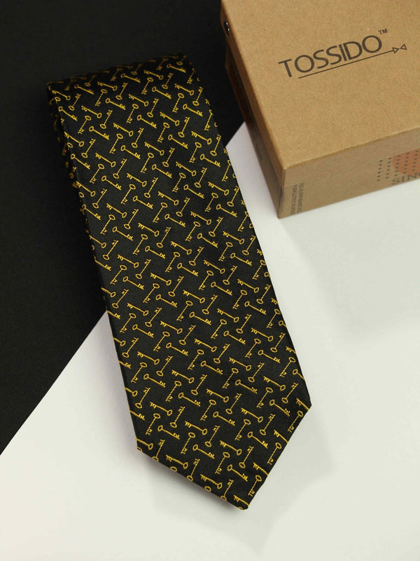 Coal Tango Silk Necktie - TOSSIDO
