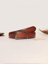 Cognac Brown No-Hole Men's Belt - TOSSIDO