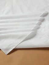 Comfy White Cotton Handkerchief Set - TOSSIDO