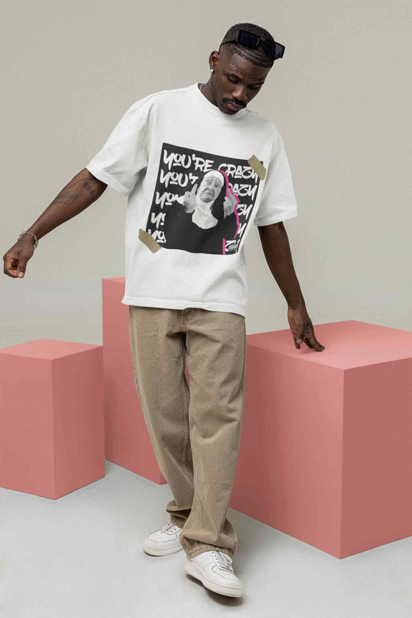 Crazy Nun Oversized Tee - TOSSIDO