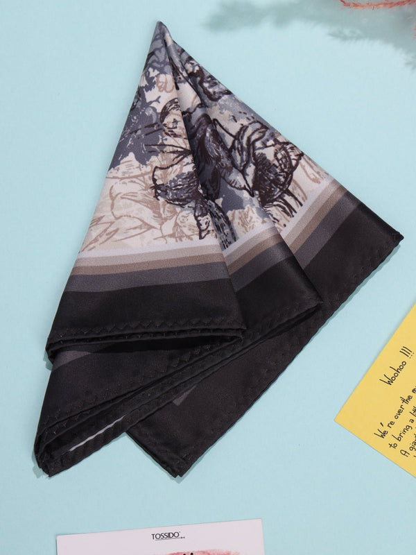 Cream Floral Pocket Square - TOSSIDO