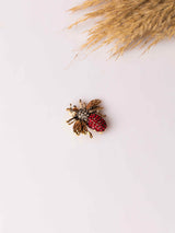 Crimson Bee Brooch - TOSSIDO