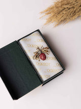 Crimson Bee Brooch - TOSSIDO