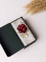Crimson Bloom Brooch - TOSSIDO