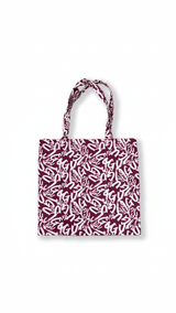 Crimson Calligraphy Tote - TOSSIDO