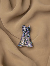 Crystal Couture Dress Brooch - TOSSIDO
