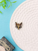 Crystal Fox Brooch - TOSSIDO