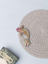 Crystal Koi Fish Brooch - TOSSIDO