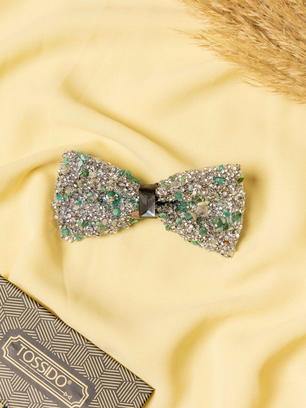 Crystal Meadow Gemstone Bowtie - TOSSIDO