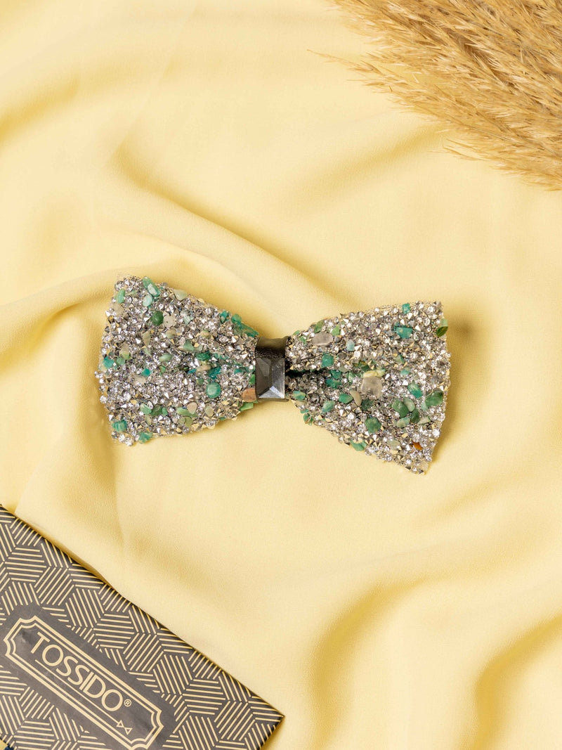 Crystal Meadow Gemstone Bowtie - TOSSIDO