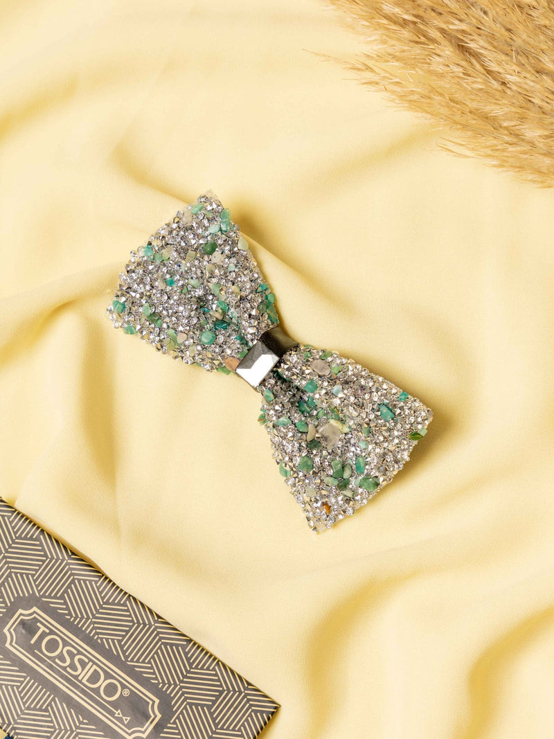 Crystal Meadow Gemstone Bowtie - TOSSIDO