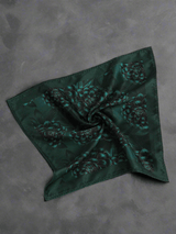 Cyprus Green Floral Pocket Square - TOSSIDO