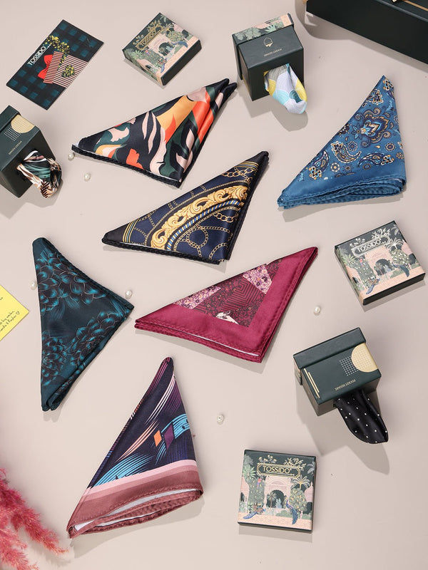 Dapper Details: 9 - Piece Pocket Square Selection - TOSSIDO