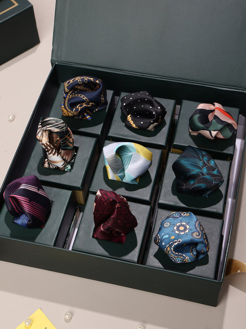 Dapper Details: 9 - Piece Pocket Square Selection - TOSSIDO