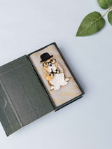 Dapper Dog Brooch - TOSSIDO