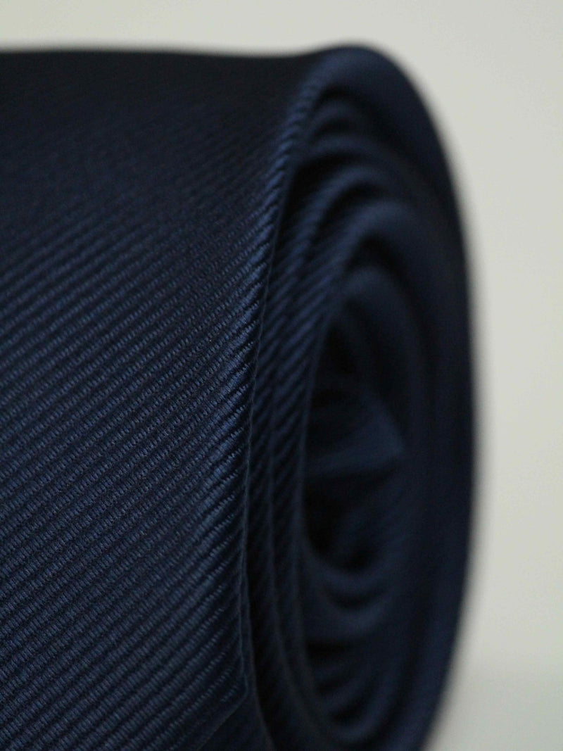 Dark Blue Skinny Necktie - TOSSIDO