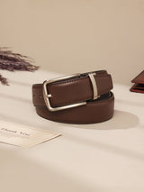 Dark Brown Leather Belt