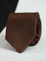 Dark Brown Skinny Necktie - TOSSIDO