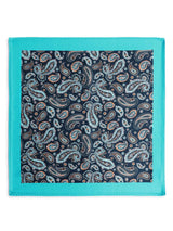Dark Green Floral Stole & Pocket Square Set - TOSSIDO