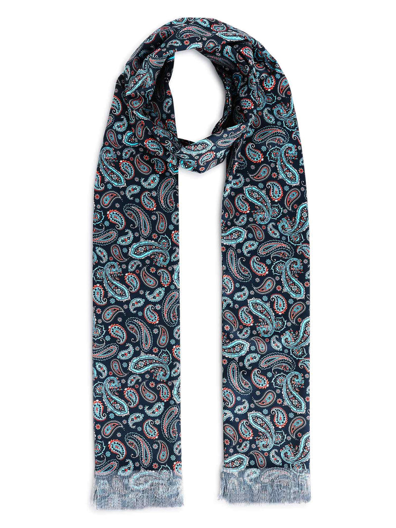 Dark Green Floral Stole & Pocket Square Set - TOSSIDO