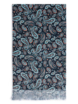 Dark Green Floral Stole & Pocket Square Set - TOSSIDO