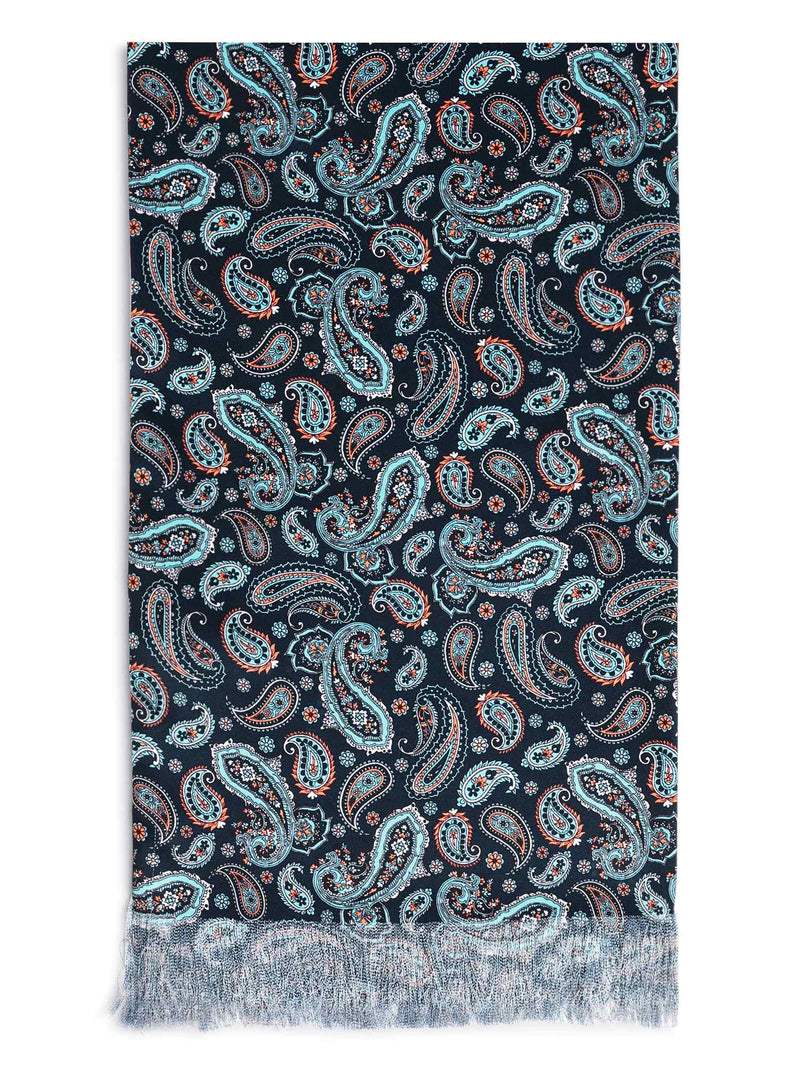Dark Green Floral Stole & Pocket Square Set - TOSSIDO