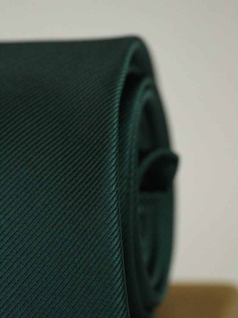 Dark Green Solid Necktie - TOSSIDO