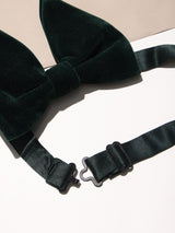 Dark Green Velvet Bowtie - TOSSIDO