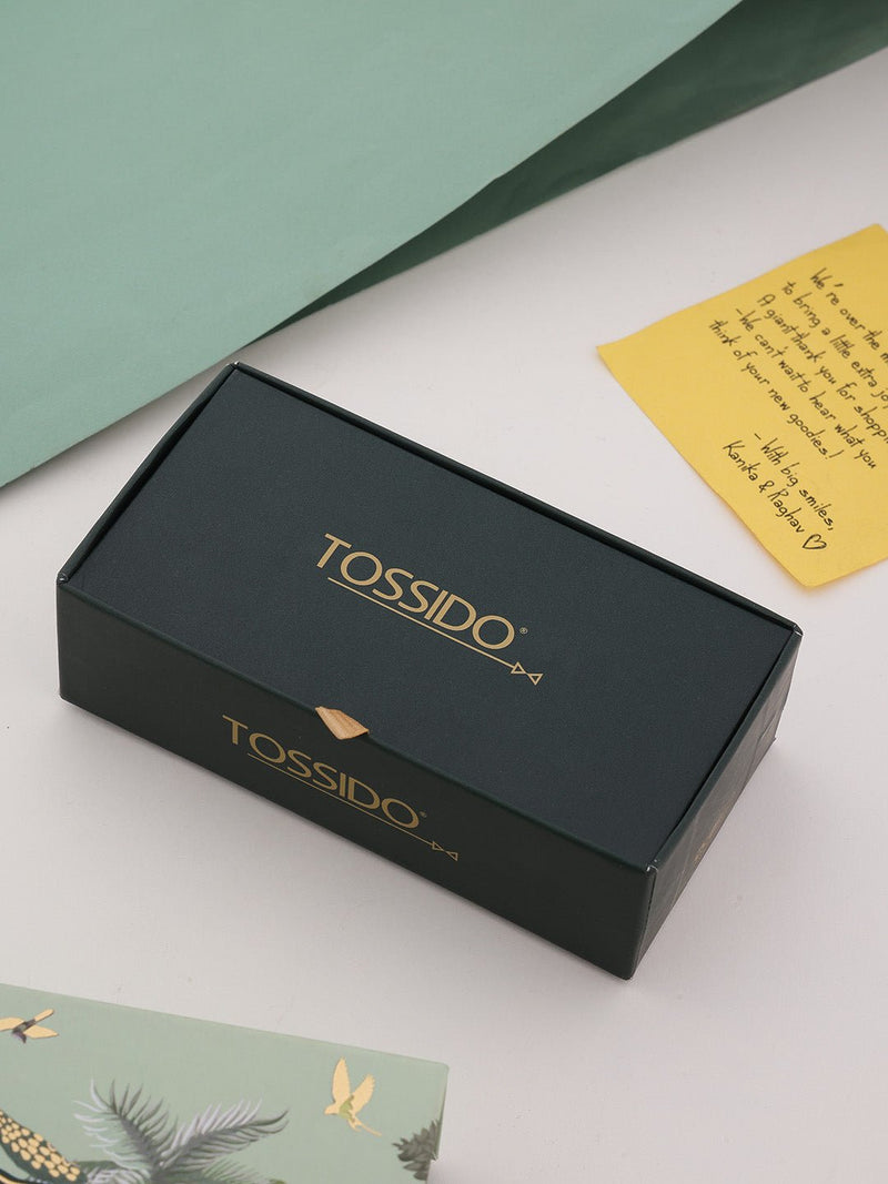 Dark Grey Moustache Cufflinks - TOSSIDO